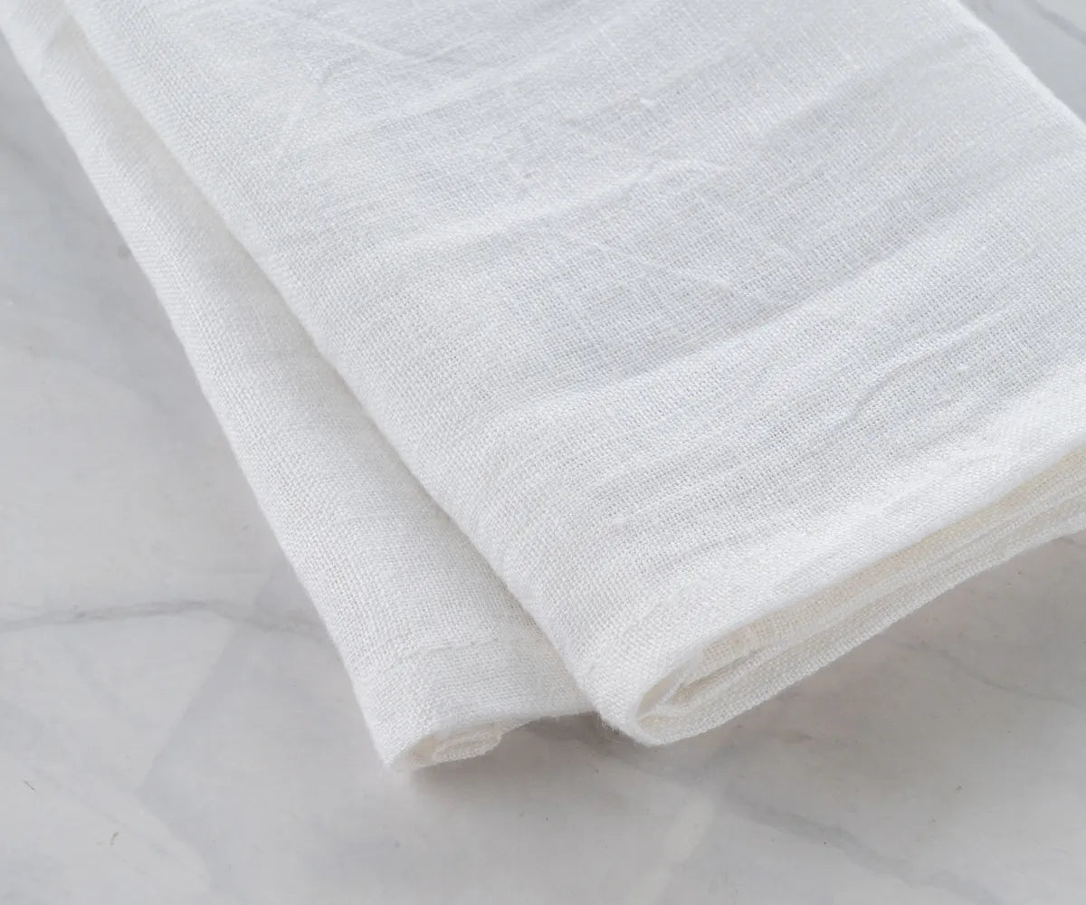 White Kitchen Towels  - Set of 2