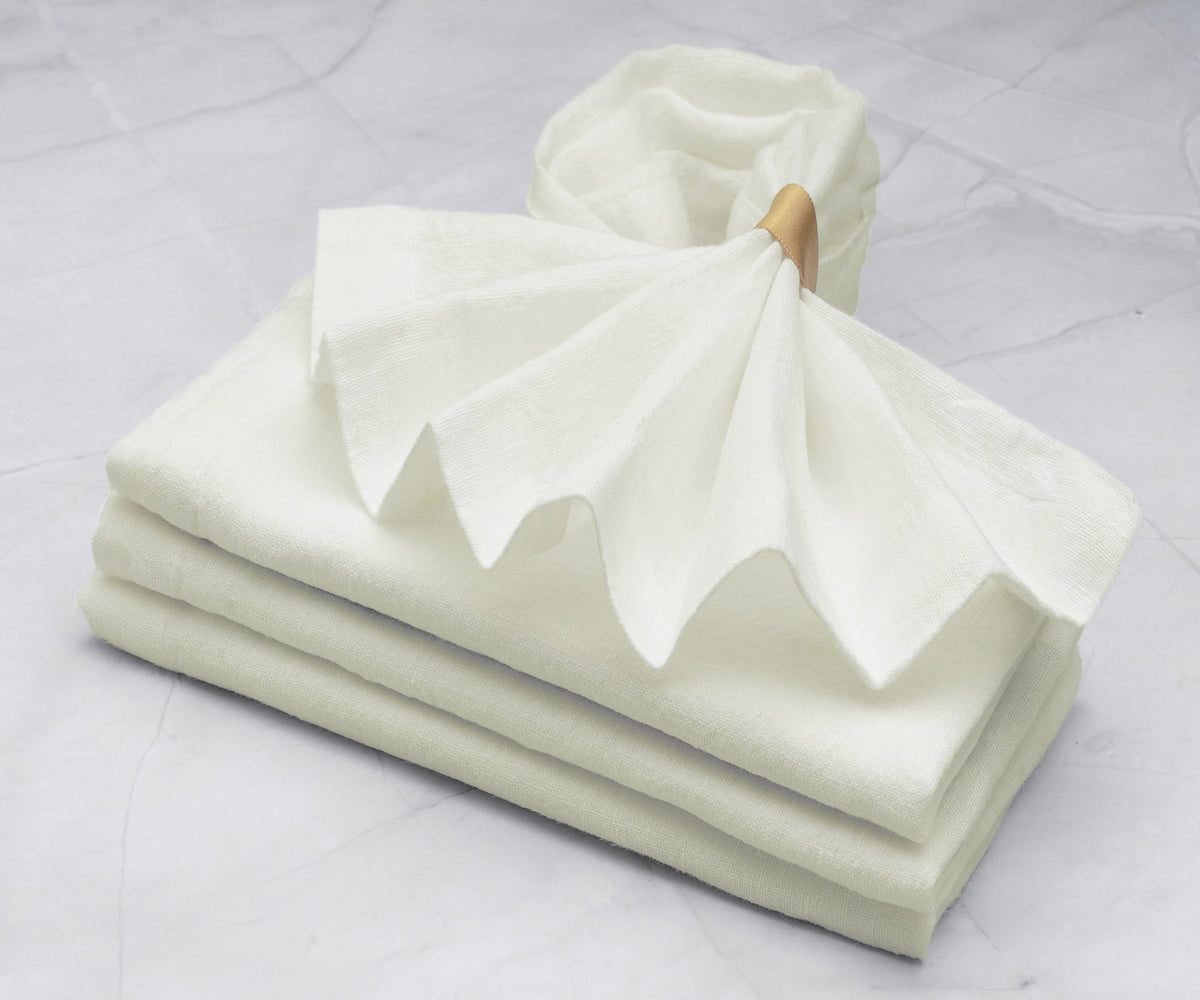 Ivory Linen Napkins