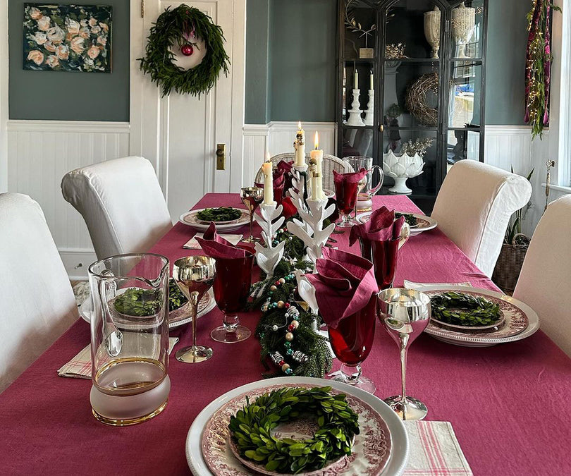 linen plain tablecloth