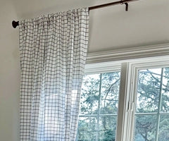 Linen curtains