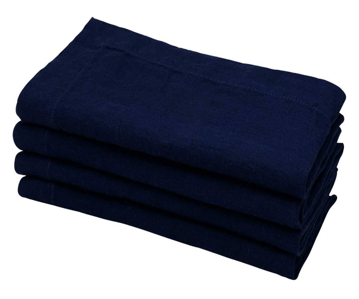 Midnight Blue Linen Napkins