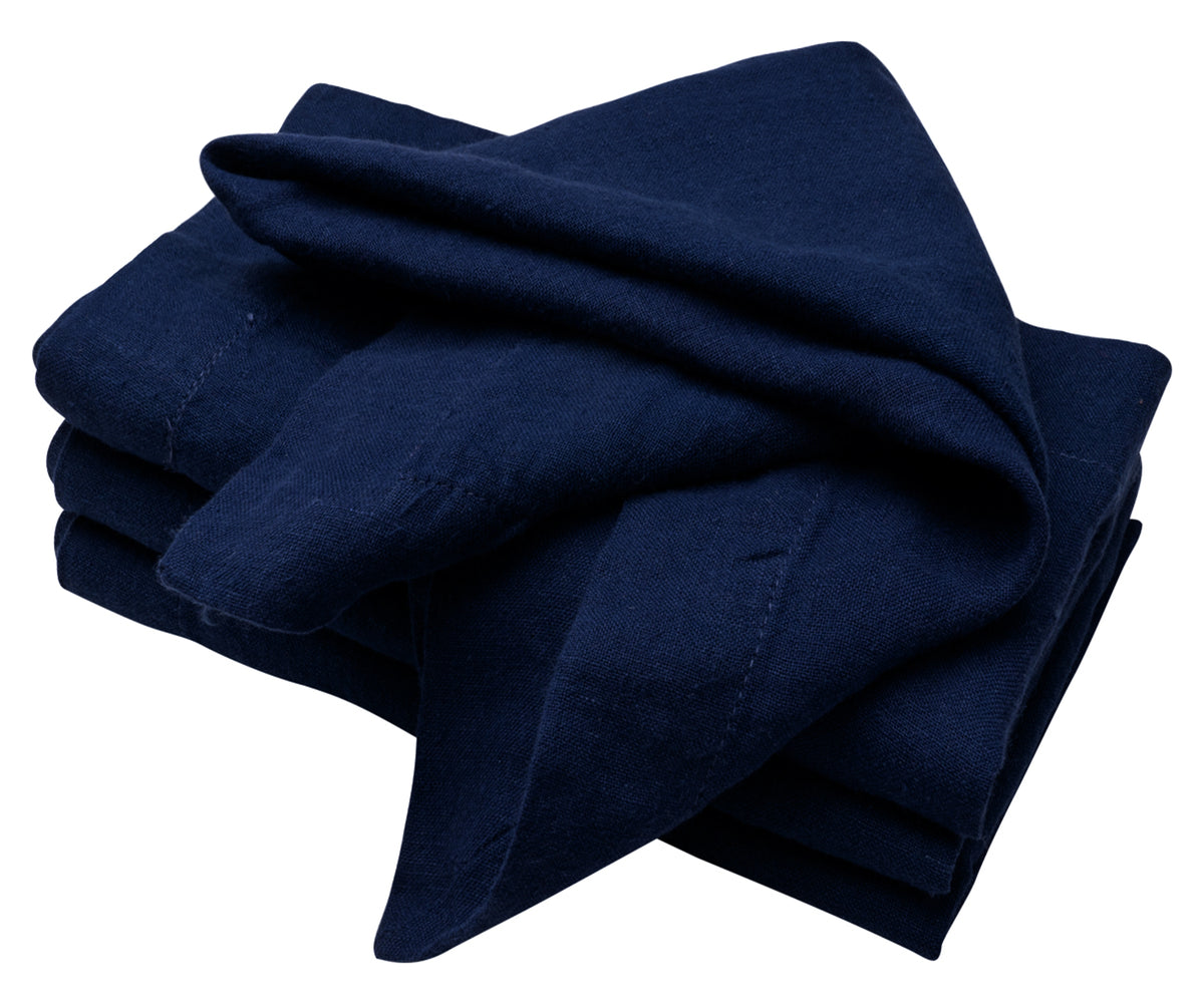 Midnight Blue Linen Napkins