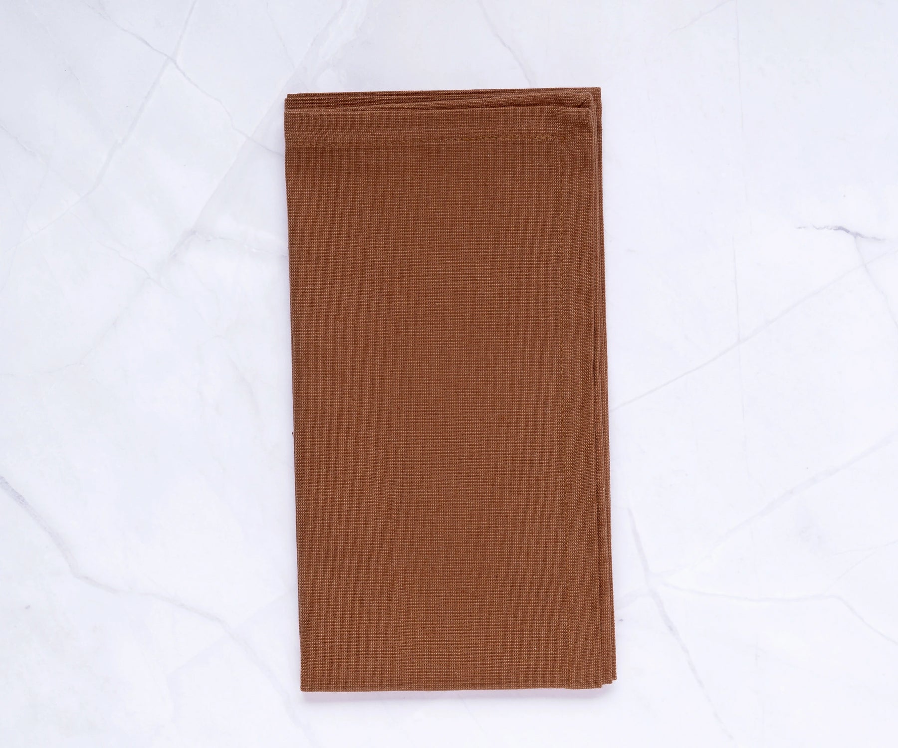 Stack of 24 Mocha Mousse Cotton Napkins - Perfect for Weddings, Parties, and Everyday Dining