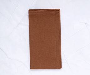 Stack of 24 Mocha Mousse Cotton Napkins - Perfect for Weddings, Parties, and Everyday Dining