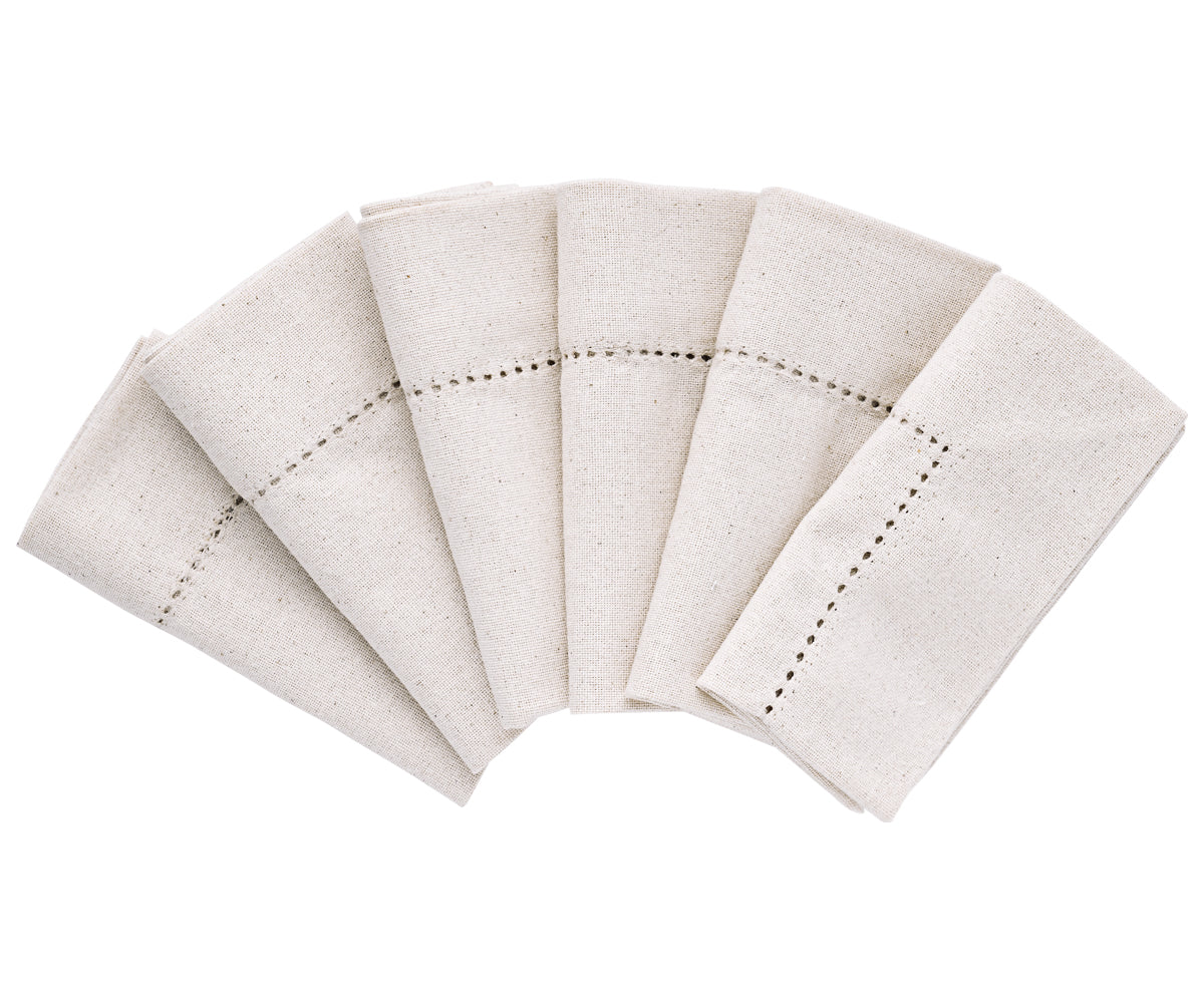 Cotton Cocktail Napkins - 10 Inch