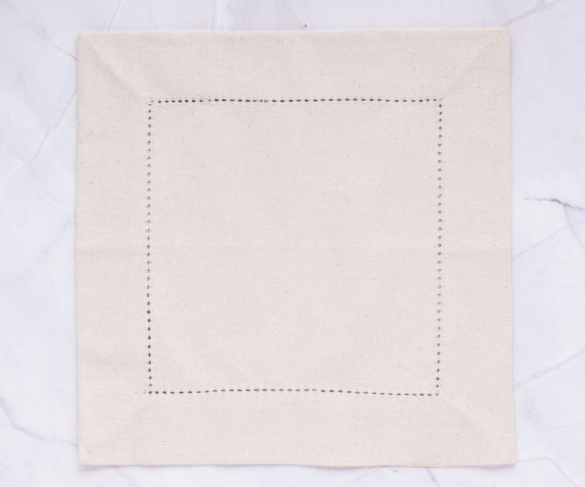 Cotton Cocktail Napkins - 10 Inch