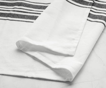 White Waffle Linen Tea Towel Set for Kitchen. Soft Natural Linen