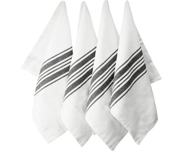 Black White Striped Hand Towels - Classic Black and White Stripe Towels  Modern Simple Bath Hand Towels Absorbent Decorative Fingertip Towels for