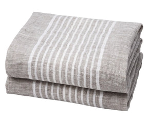 French Stripe Linen Dish Towels - Set of 2