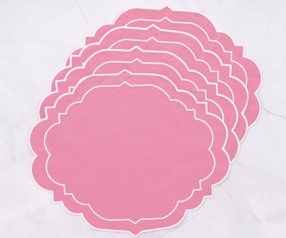 Pink Oval Placemats