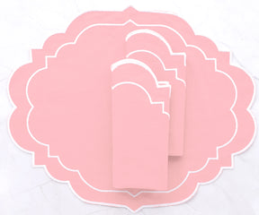 Light Pink Oval Placemats