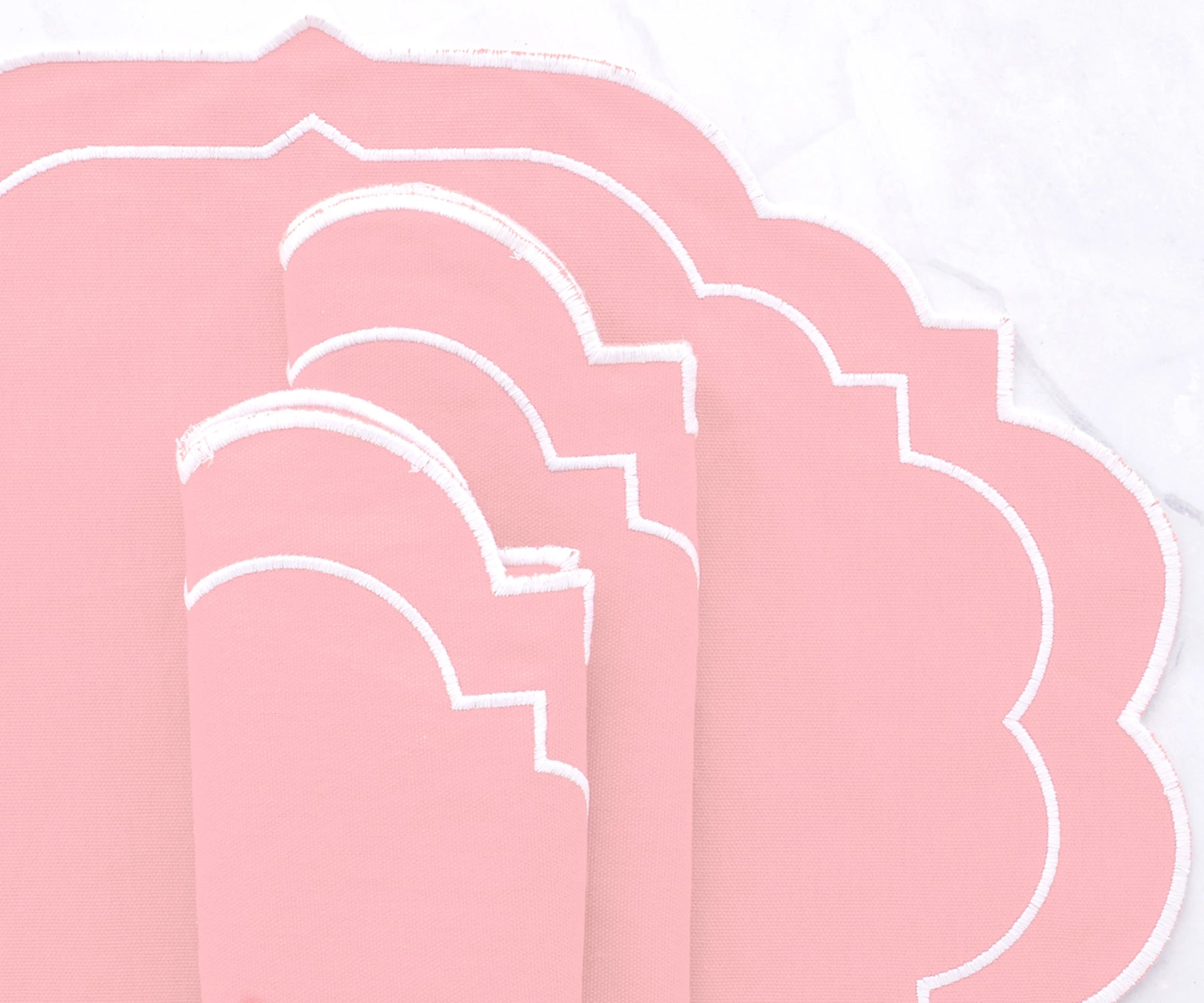 Light Pink Oval Placemats