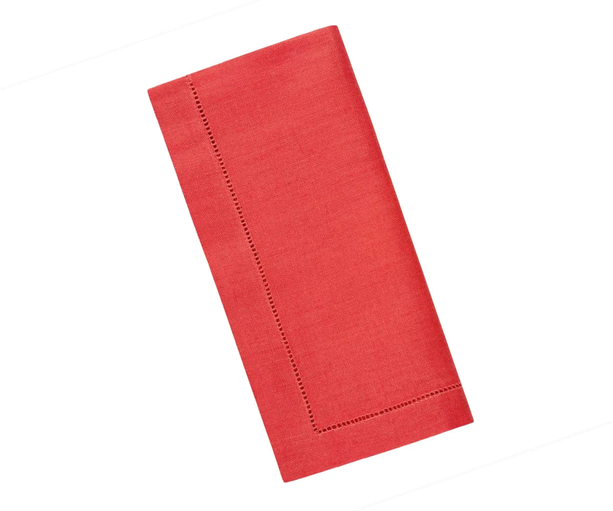 Poppy Red Linen Napkins