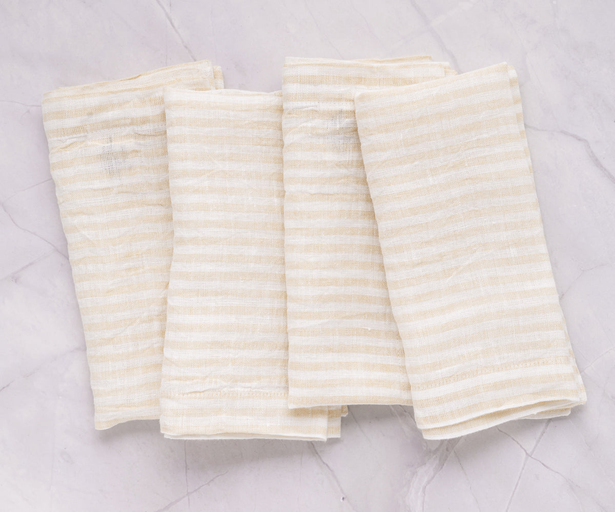 Wedding Napkins - Pinstripe Napkins