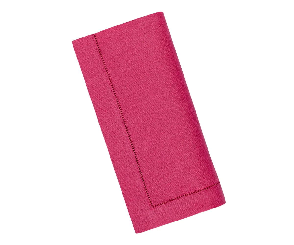 Raspberry Linen Napkins