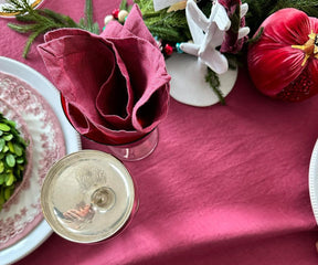 Fuchsia Linen Napkins