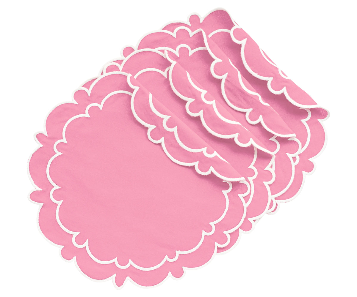 Pink Round Placemats