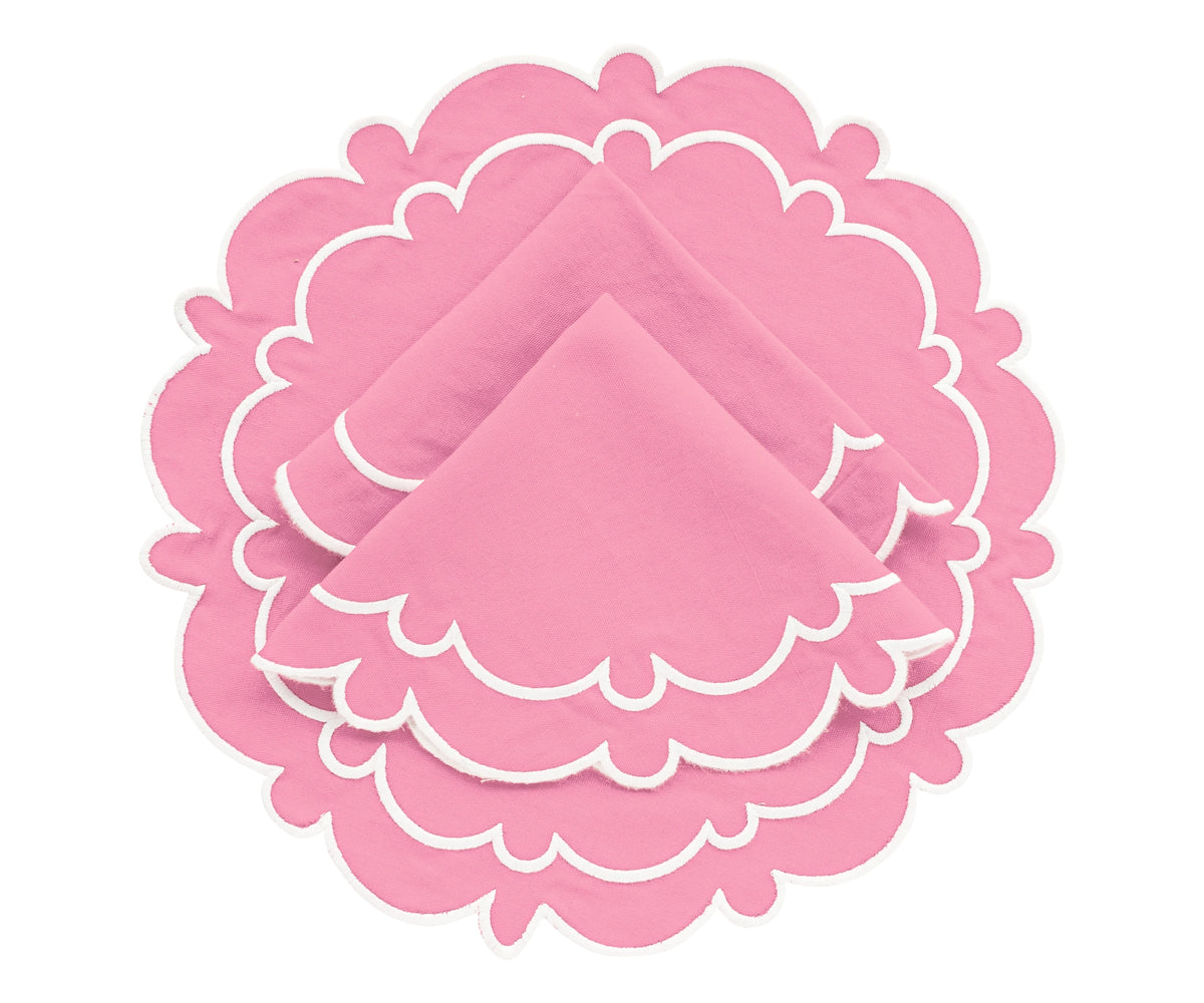 Pink Round Placemats