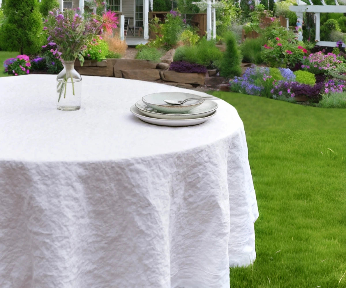 Linen Round Tablecloth