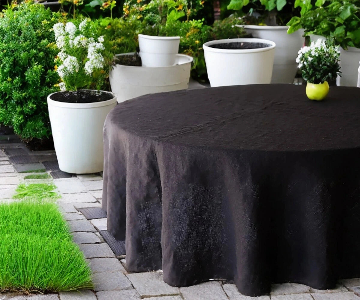 Linen Round Tablecloth