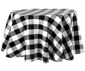 70 inch Round Tablecloth - Buffalo Plaid Table cloths