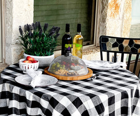 70 inch Round Tablecloth - Buffalo Plaid Table cloths