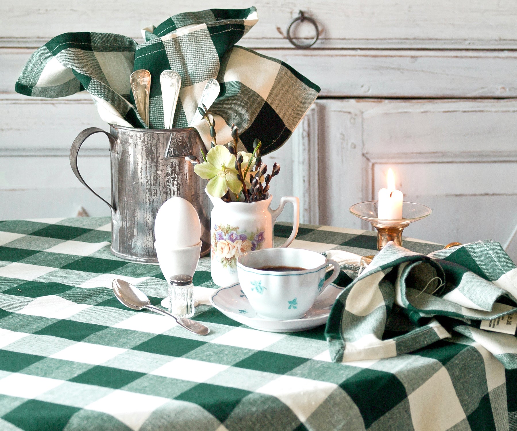 Green Round Tablecloth