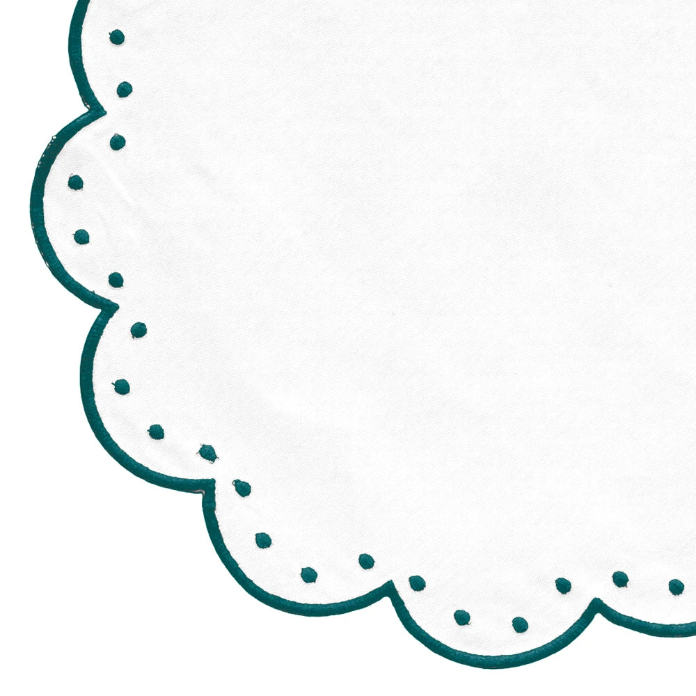 Green Placemats - Grace Scallop Placemat