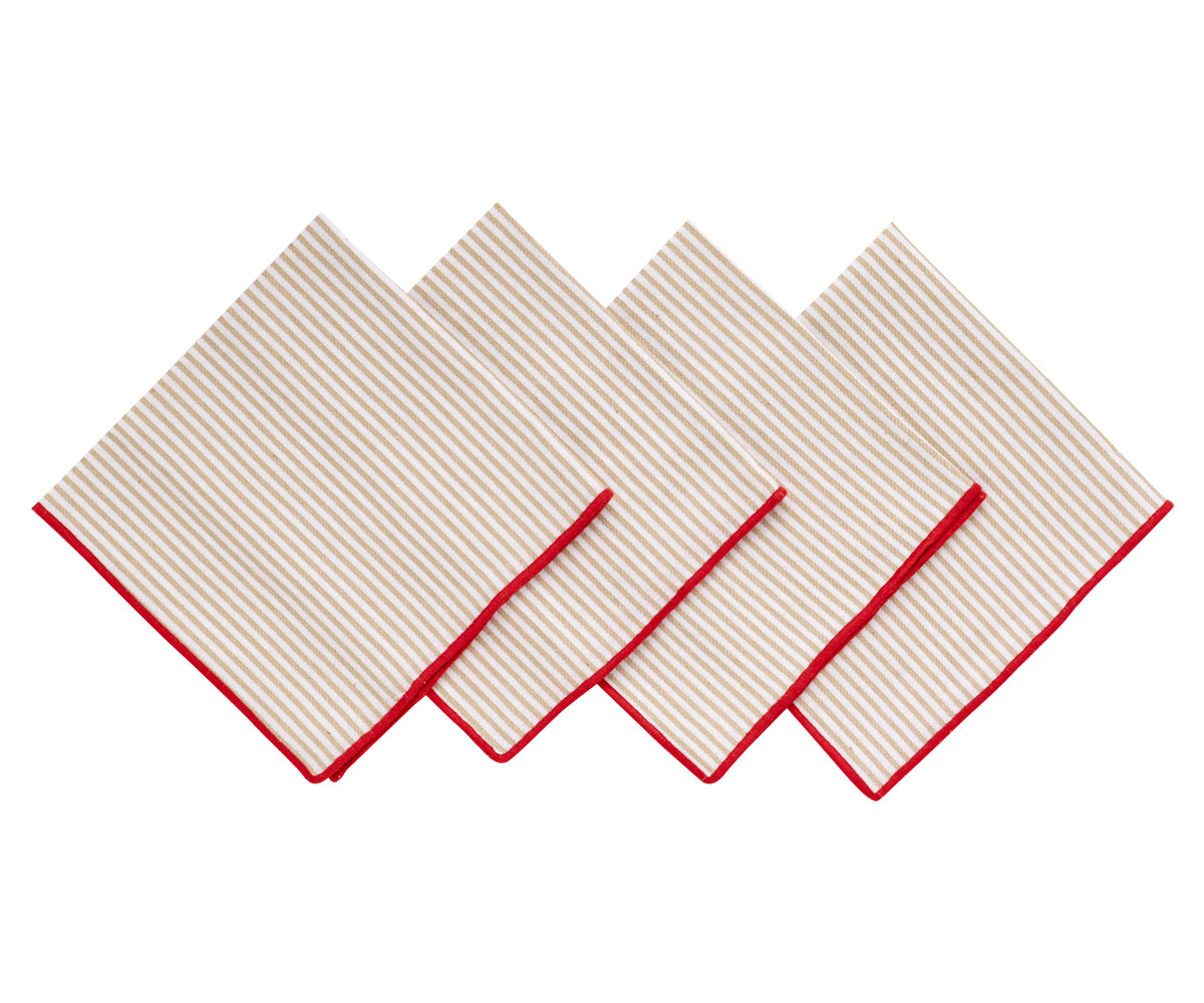 Beige Cloth Napkins Set Of 4