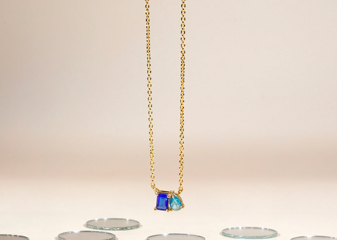 blue sapphire necklace