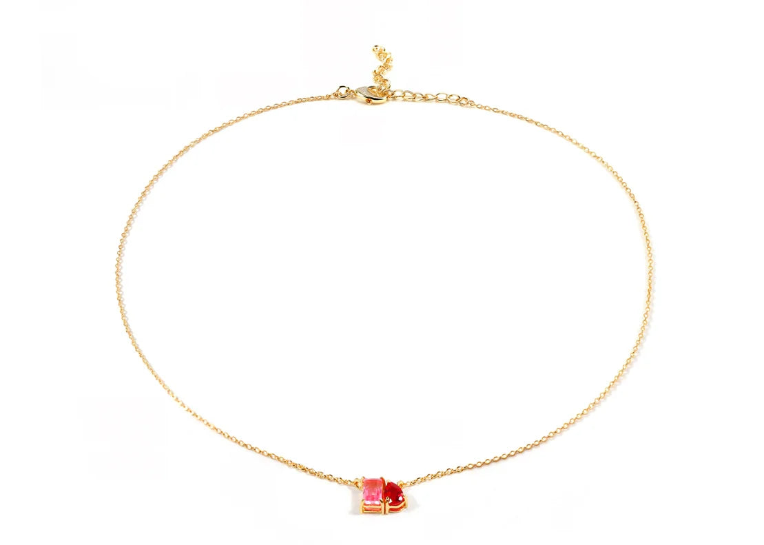 Ruby Birthstone Necklace​