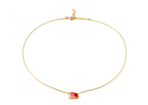 Ruby Birthstone Necklace​