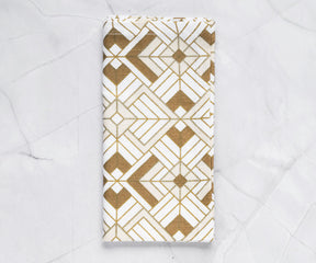 Printed Napkins - Metallic Gold Foil Napkins