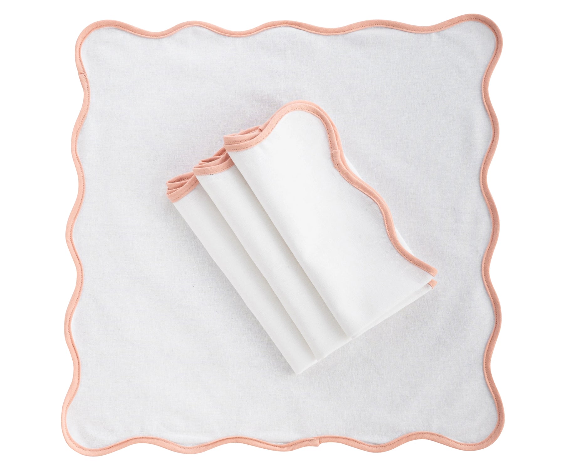 Classic white cotton napkin, perfect for casual meals or formal dining setups.