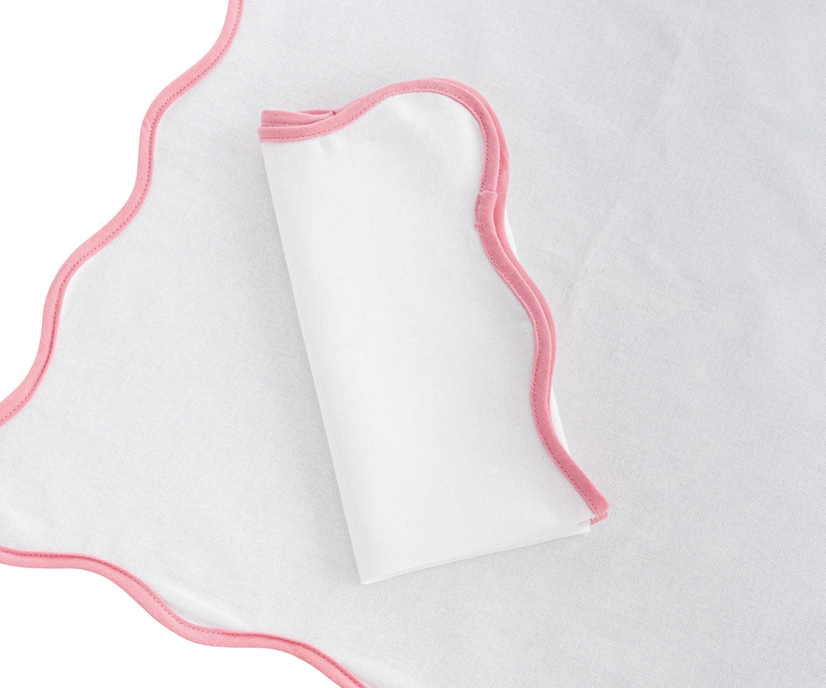 Peony Scallop Edge Napkins