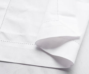 White Hemstitched Napkins - 20 inch