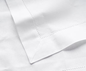 White Hemstitched Napkins - 20 inch