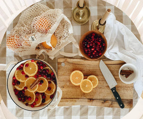 Beige Round Tablecloth - 60 Inch