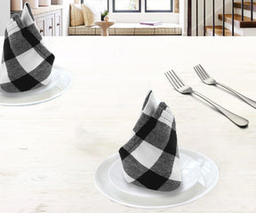 Cotton Napkins - Plaid Cloth Napkins