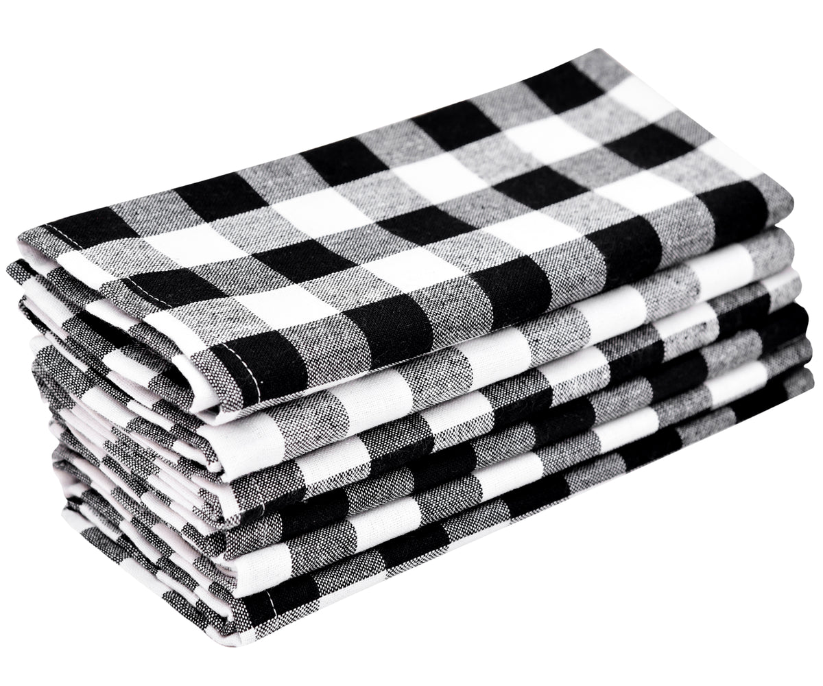 black dinner napkins