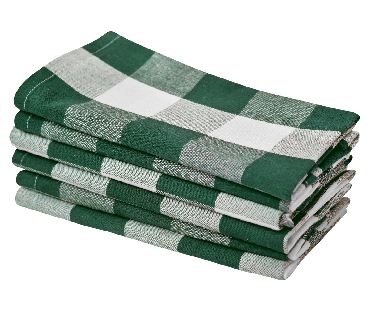 Cotton Napkins - Plaid Cloth Napkins