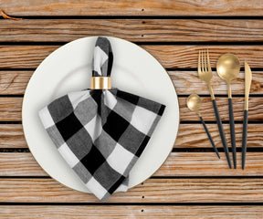 Cotton Napkins - Plaid Cloth Napkins