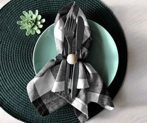 Cotton Napkins - Plaid Cloth Napkins