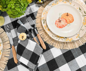 Cotton Napkins - Plaid Cloth Napkins