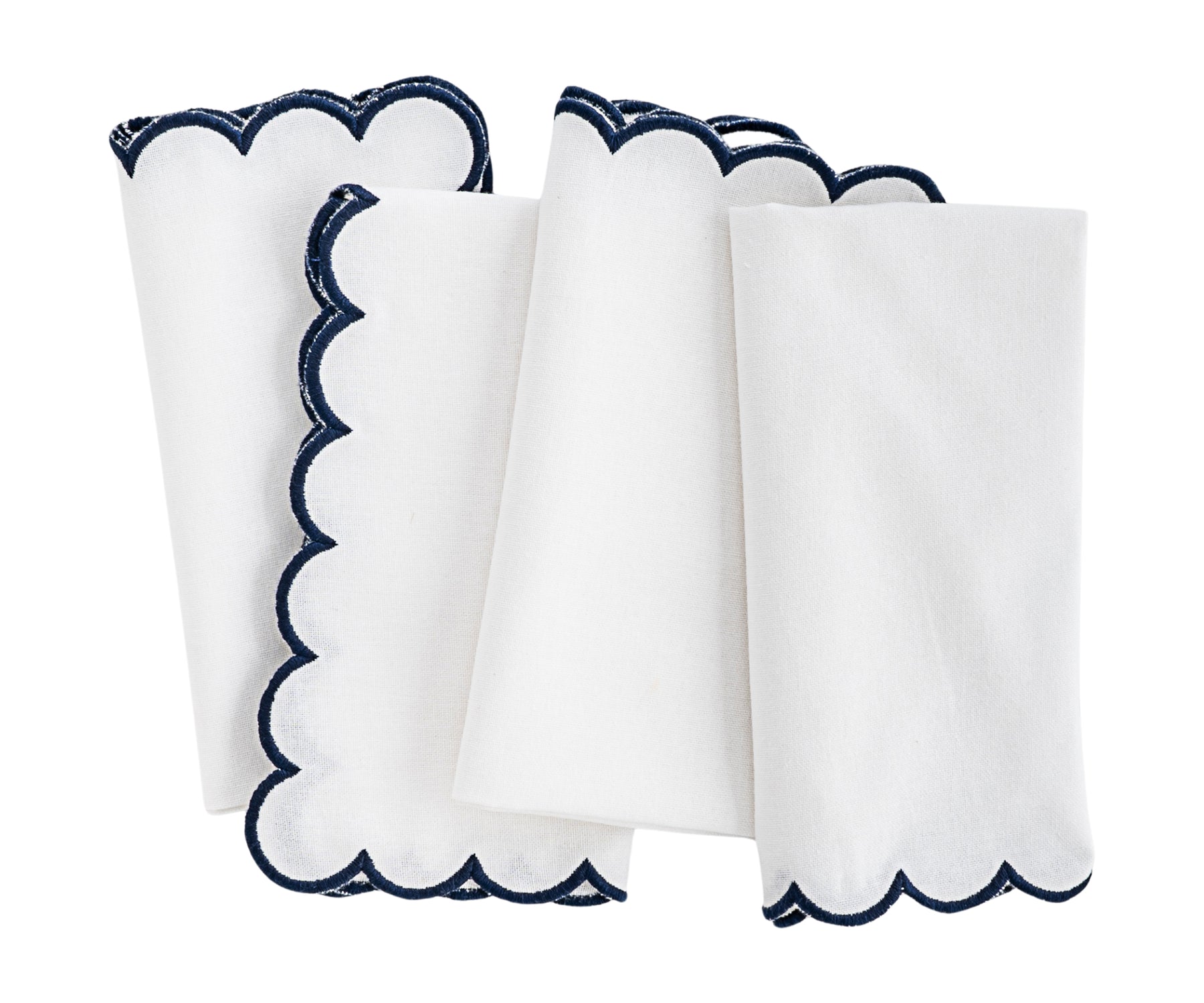 Scalloped Edge Napkins - Cut Work Napkin