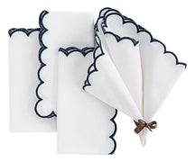 Scalloped Edge Napkins - Cut Work Napkin