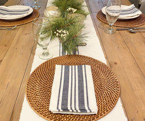 Navy Blue Cloth Napkins