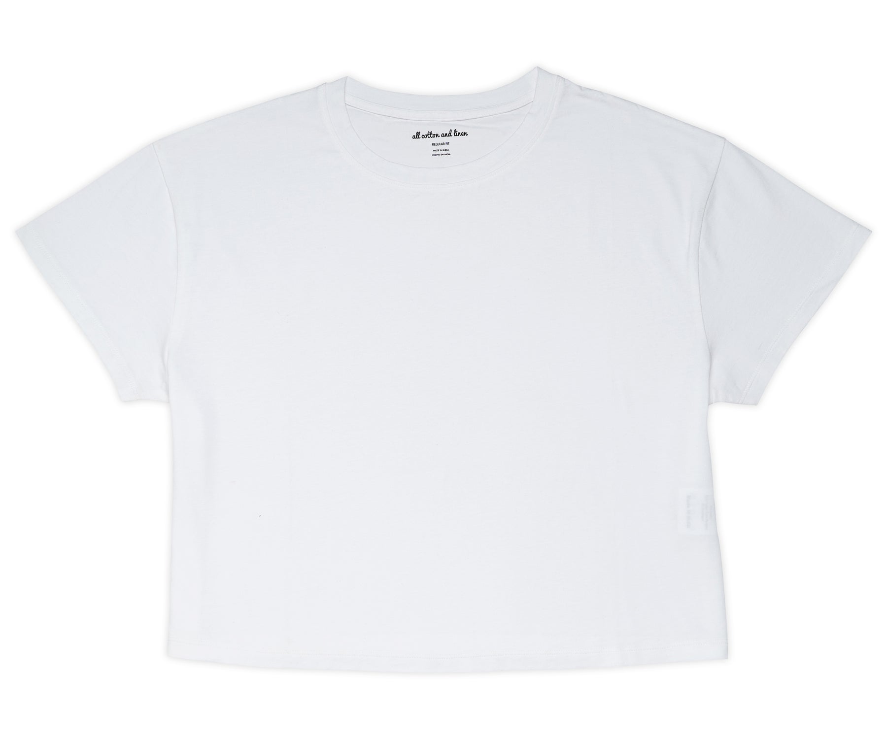 Women's white crop top perfect for layering