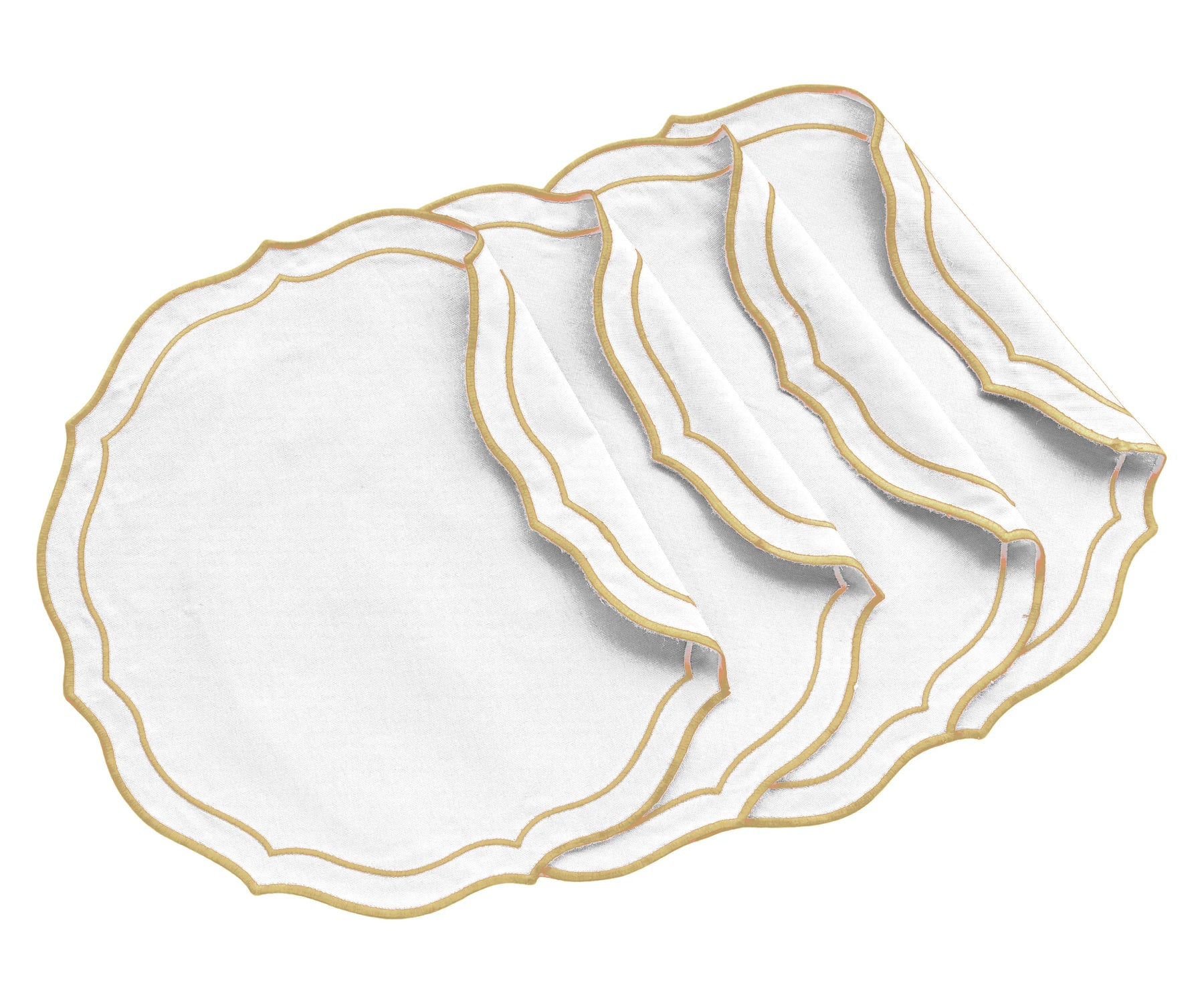 Round Scalloped Table Mats