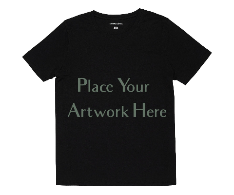 custom t-shirt black